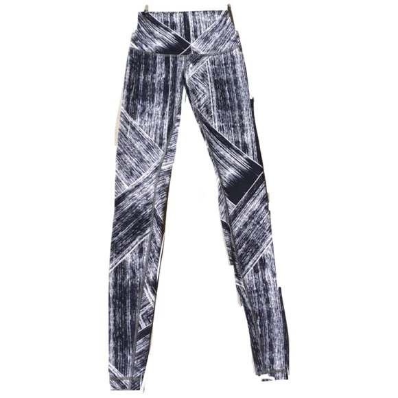 LULULEMON WUNDER UNDER HEATWAVE WHITE/BLACK LEGGING - Picture 1 of 1